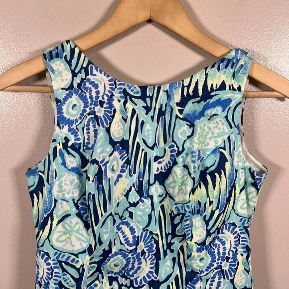 Lilly Pulitzer Mila Shift Dress Size 2 Indigo Sunset Swim Preppy Vacation Resort - Picture 4 of 10